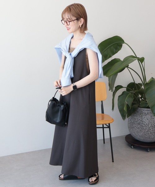 AMERICAN HOLIC(アメリカンホリック)の「【前後2WAY】ZIPジャンスカ(ジャンパースカート・レディース・グレイッシュベージュ/ブラック/チャコールグレー・L/M)」の16枚目の写真