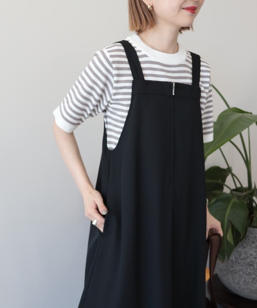 AMERICAN HOLIC(アメリカンホリック)の「【前後2WAY】ZIPジャンスカ(ジャンパースカート・レディース・グレイッシュベージュ/ブラック/チャコールグレー・L/M)」の20枚目の写真