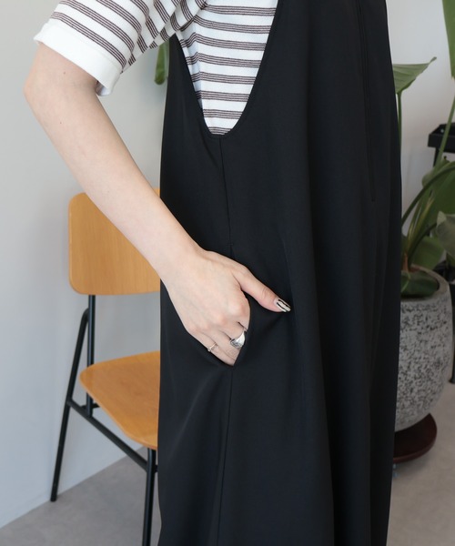 AMERICAN HOLIC(アメリカンホリック)の「【前後2WAY】ZIPジャンスカ(ジャンパースカート・レディース・グレイッシュベージュ/ブラック/チャコールグレー・L/M)」の21枚目の写真