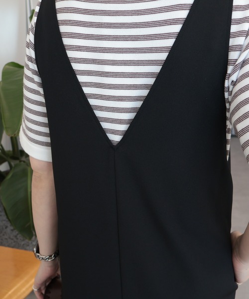 AMERICAN HOLIC(アメリカンホリック)の「【前後2WAY】ZIPジャンスカ(ジャンパースカート・レディース・グレイッシュベージュ/ブラック/チャコールグレー・L/M)」の22枚目の写真