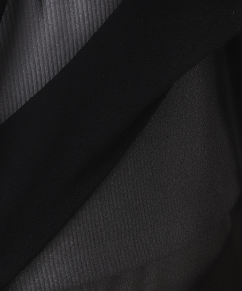 CITYSHOP（シティーショップ）の「GATHERED CHIFFON TANK：ブラウス（シャツ/ブラウス・レディース・ホワイト/ブラック・FREE）」の19枚目の写真