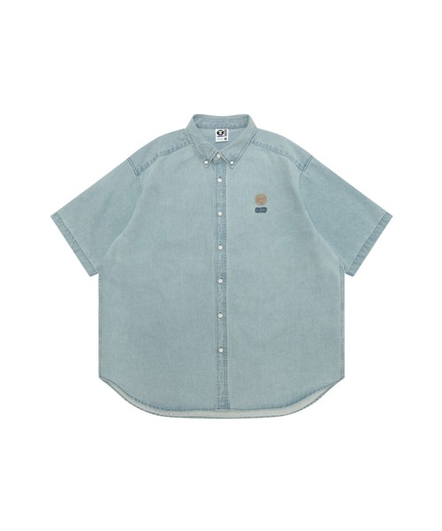 AAPE NOW DENIM SHORT SLEEVE SHIRT | AAPE.JP