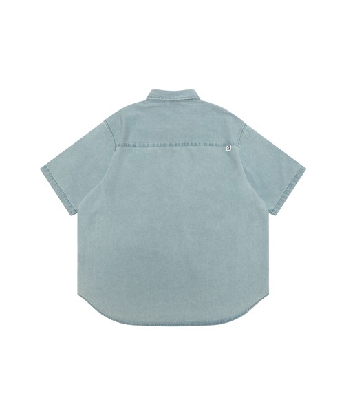 AAPE BY A BATHING APE（エーエイプバイアベイシングエイプ）の「AAPE NOW DENIM SHORT SLEEVE SHIRT（シャツ/ブラウス・メンズ・ライトブルー・MEDIUM/LARGE/X-LARGE/SMALL）」の2枚目の写真