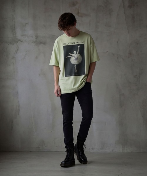 BROTHERHOOD(ブラザーフッド)の「【ROMANTIC DISRUPTION】PHANTOM RONDE Big SS Tee(Tシャツ/カットソー・メンズ・グリーン系その他/ホワイト/ブラック/ブルー系その他・X-LARGE)」の4枚目の写真