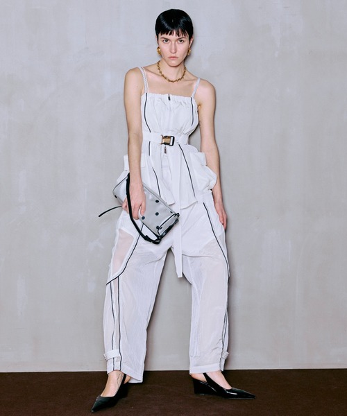 MAISON SPECIAL(メゾンスペシャル)の「【PRE-ORDER】Multiway Sporty Cami Tunic/マルチウェイスポーティキャミチュニック(シャツ/ブラウス・レディース・ホワイト/レッド/ブラック・FREE)」の17枚目の写真