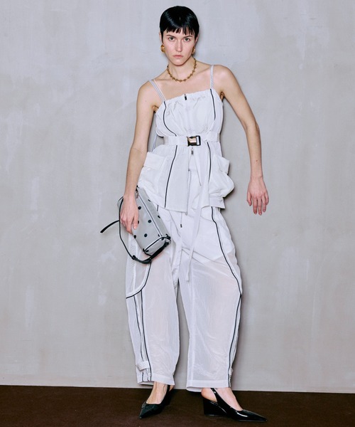MAISON SPECIAL(メゾンスペシャル)の「【PRE-ORDER】Multiway Sporty Cami Tunic/マルチウェイスポーティキャミチュニック(シャツ/ブラウス・レディース・ホワイト/レッド/ブラック・FREE)」の18枚目の写真