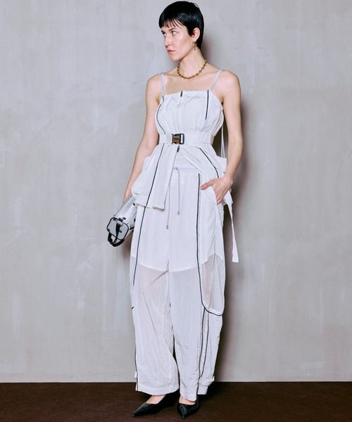 MAISON SPECIAL(メゾンスペシャル)の「【PRE-ORDER】Multiway Sporty Cami Tunic/マルチウェイスポーティキャミチュニック(シャツ/ブラウス・レディース・ホワイト/レッド/ブラック・FREE)」の20枚目の写真