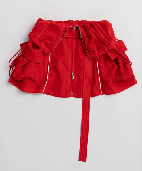 MAISON SPECIAL(メゾンスペシャル)の「【PRE-ORDER】Multiway Sporty Cami Tunic/マルチウェイスポーティキャミチュニック(シャツ/ブラウス・レディース・ホワイト/レッド/ブラック・FREE)」の10枚目の写真