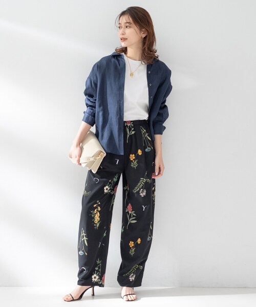 UNTITLED(アンタイトル)の「【TRADITIONAL WEATHERWEAR】ノースリカットソー(Tシャツ/カットソー・レディース・ホワイト/ブラック・02)」の6枚目の写真