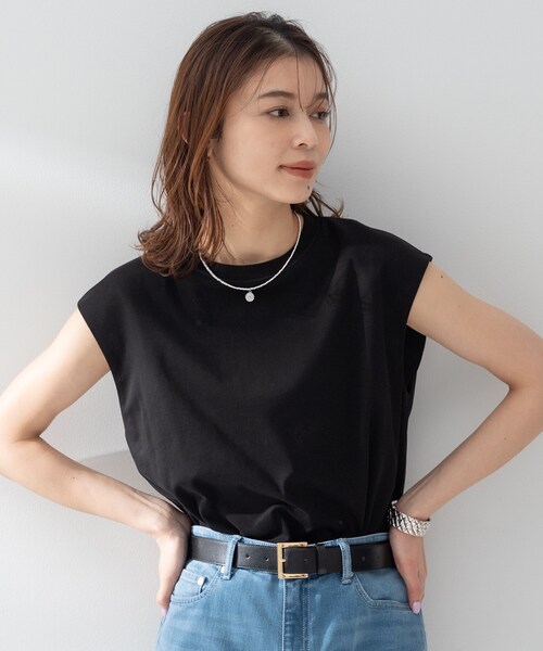 UNTITLED(アンタイトル)の「【TRADITIONAL WEATHERWEAR】ノースリカットソー(Tシャツ/カットソー・レディース・ホワイト/ブラック・02)」の8枚目の写真