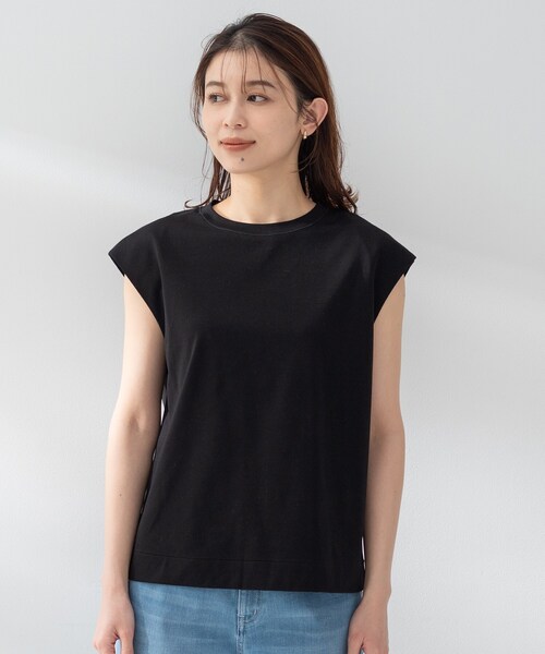 UNTITLED(アンタイトル)の「【TRADITIONAL WEATHERWEAR】ノースリカットソー(Tシャツ/カットソー・レディース・ホワイト/ブラック・02)」の12枚目の写真