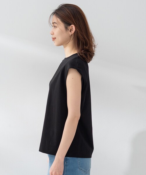 UNTITLED(アンタイトル)の「【TRADITIONAL WEATHERWEAR】ノースリカットソー(Tシャツ/カットソー・レディース・ホワイト/ブラック・02)」の13枚目の写真