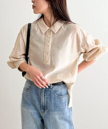 fredy emue | リネン混シアースラブブラウス(シャツ/ブラウス)