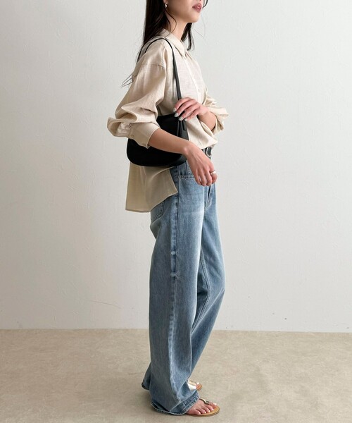 fredy emue(フレディエミュ)の「リネン混シアースラブブラウス(シャツ/ブラウス・レディース・ベージュ/ブラウン・38)」の4枚目の写真