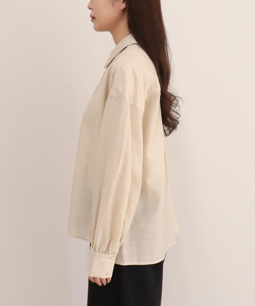 fredy emue(フレディエミュ)の「リネン混シアースラブブラウス(シャツ/ブラウス・レディース・ベージュ/ブラウン・38)」の10枚目の写真