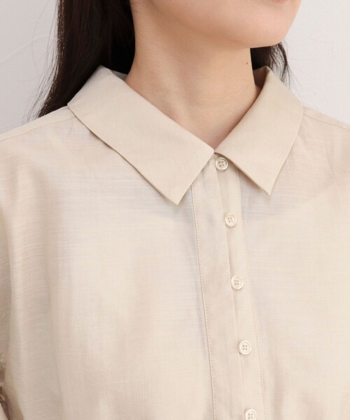 fredy emue(フレディエミュ)の「リネン混シアースラブブラウス(シャツ/ブラウス・レディース・ベージュ/ブラウン・38)」の13枚目の写真