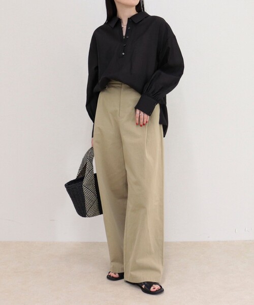 fredy emue(フレディエミュ)の「リネン混シアースラブブラウス(シャツ/ブラウス・レディース・ベージュ/ブラウン・38)」の22枚目の写真