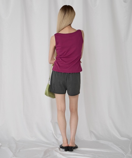 Unblend(アンブレンド)の「【Unblend】ボーダーカット イージーショートパンツ(その他パンツ・レディース・杢グレー/ブラウン系/ブラック系/チャコール・FREE)」の12枚目の写真
