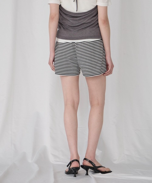 Unblend(アンブレンド)の「【Unblend】ボーダーカット イージーショートパンツ(その他パンツ・レディース・杢グレー/ブラウン系/ブラック系/チャコール・FREE)」の18枚目の写真