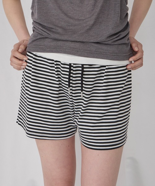 Unblend(アンブレンド)の「【Unblend】ボーダーカット イージーショートパンツ(その他パンツ・レディース・杢グレー/ブラウン系/ブラック系/チャコール・FREE)」の19枚目の写真