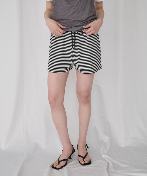 Unblend(アンブレンド)の「【Unblend】ボーダーカット イージーショートパンツ(その他パンツ・レディース・杢グレー/ブラウン系/ブラック系/チャコール・FREE)」の20枚目の写真