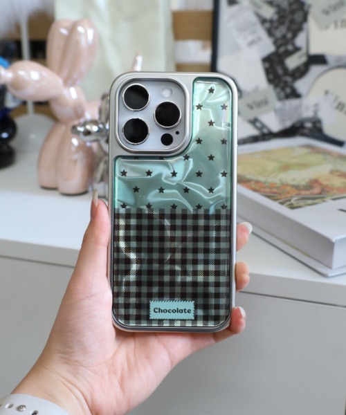 Vini(ヴィニ)の「3Dミントグリーンスターギンガムチェック iPhone17 /17Pro/13/14/15/16 携帯ケース スマホ ケース(スマホケース/カバー・レディース・グリーン・iPhone 13/iPhone 14/iPhone 15/iPhone 16/iPhone 17/iPhone 14 Pro/iPhone 17 Pro/iPhone 16 Pro/iPhone 15 Pro)」の8枚目の写真
