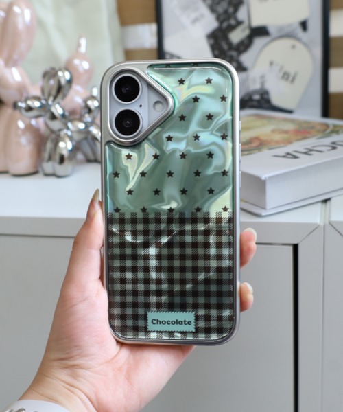 Vini(ヴィニ)の「3Dミントグリーンスターギンガムチェック iPhone17 /17Pro/13/14/15/16 携帯ケース スマホ ケース(スマホケース/カバー・レディース・グリーン・iPhone 13/iPhone 14/iPhone 15/iPhone 16/iPhone 17/iPhone 14 Pro/iPhone 17 Pro/iPhone 16 Pro/iPhone 15 Pro)」の9枚目の写真