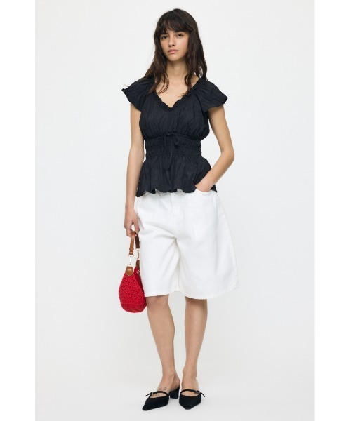 MOUSSY(マウジー)の「WRINKLE RUFFLE SLEEVE ブラウス(シャツ/ブラウス・レディース・ブラック/オフホワイト/ブルー系その他/ピンク系その他・FREE)」の13枚目の写真