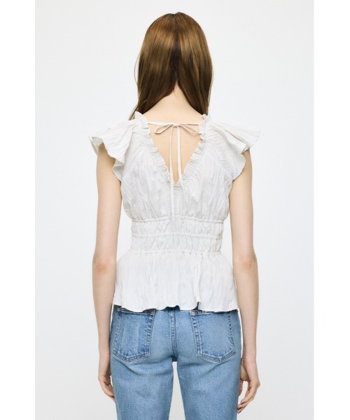 MOUSSY(マウジー)の「WRINKLE RUFFLE SLEEVE ブラウス(シャツ/ブラウス・レディース・ブラック/オフホワイト/ブルー系その他/ピンク系その他・FREE)」の20枚目の写真