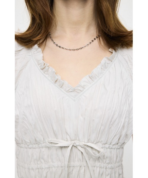 MOUSSY(マウジー)の「WRINKLE RUFFLE SLEEVE ブラウス(シャツ/ブラウス・レディース・ブラック/オフホワイト/ブルー系その他/ピンク系その他・FREE)」の19枚目の写真