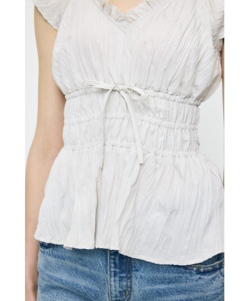 MOUSSY(マウジー)の「WRINKLE RUFFLE SLEEVE ブラウス(シャツ/ブラウス・レディース・ブラック/オフホワイト/ブルー系その他/ピンク系その他・FREE)」の16枚目の写真