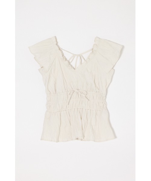 MOUSSY(マウジー)の「WRINKLE RUFFLE SLEEVE ブラウス(シャツ/ブラウス・レディース・ブラック/オフホワイト/ブルー系その他/ピンク系その他・FREE)」の15枚目の写真