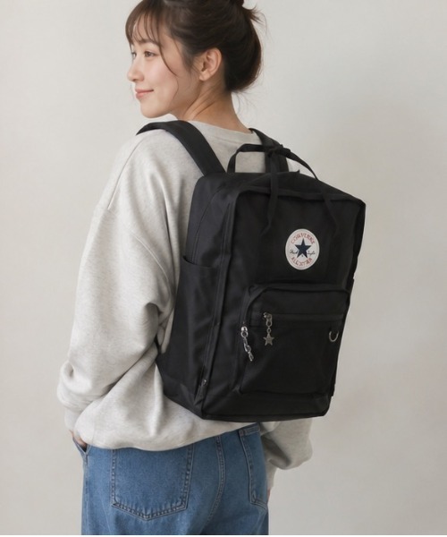 CONVERSE(コンバース)の「【CONVERSE/コンバース】RETRO SCHOOL BACKPACK / レトロスクールバッグ(バックパック/リュック・レディース・ブラック系その他・FREE)」の1枚目の写真