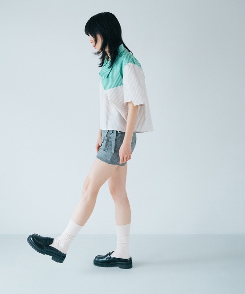 soduk(スドーク)の「【soduk】26SS新作 wrapping knit shorts / ラッピングニットショーツ(その他パンツ・レディース・グレー系/ブラック系/ネイビー・ONE SIZE)」の5枚目の写真