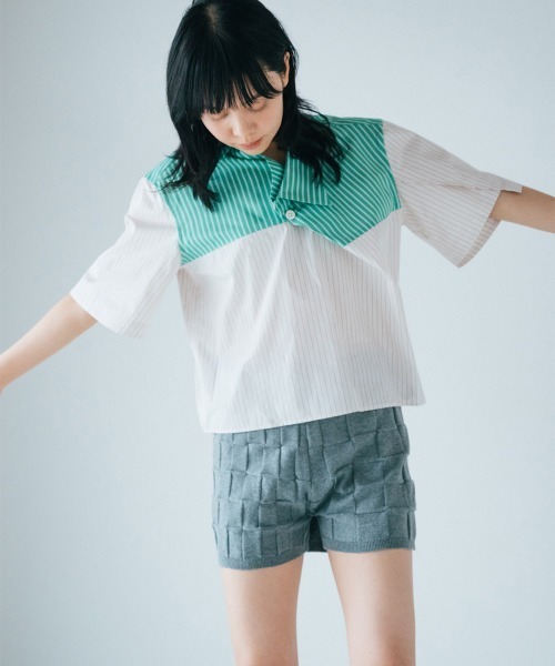 soduk(スドーク)の「【soduk】26SS新作 wrapping knit shorts / ラッピングニットショーツ(その他パンツ・レディース・グレー系/ブラック系/ネイビー・ONE SIZE)」の6枚目の写真