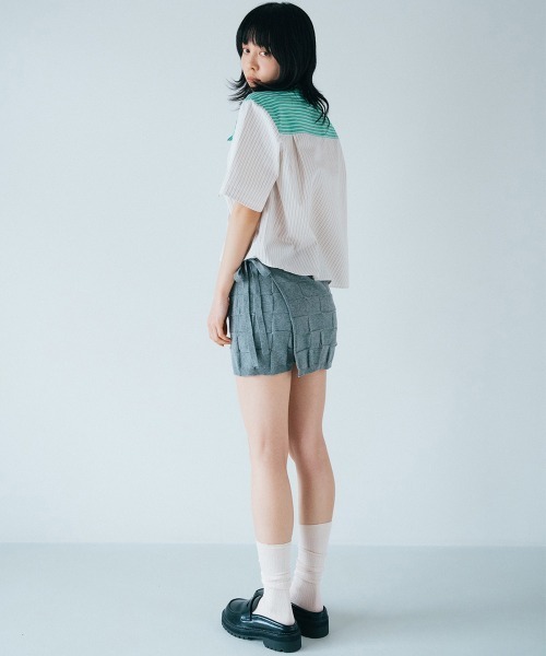 soduk(スドーク)の「【soduk】26SS新作 wrapping knit shorts / ラッピングニットショーツ(その他パンツ・レディース・グレー系/ブラック系/ネイビー・ONE SIZE)」の7枚目の写真