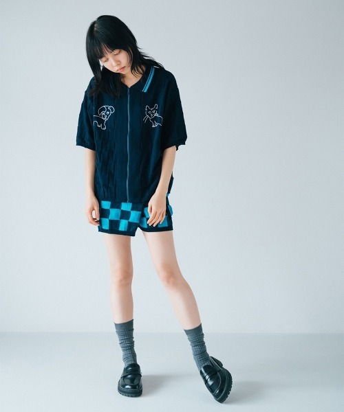 soduk(スドーク)の「【soduk】26SS新作 wrapping knit shorts / ラッピングニットショーツ(その他パンツ・レディース・グレー系/ブラック系/ネイビー・ONE SIZE)」の8枚目の写真