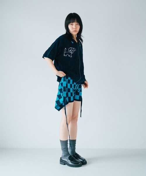soduk(スドーク)の「【soduk】26SS新作 wrapping knit shorts / ラッピングニットショーツ(その他パンツ・レディース・グレー系/ブラック系/ネイビー・ONE SIZE)」の9枚目の写真