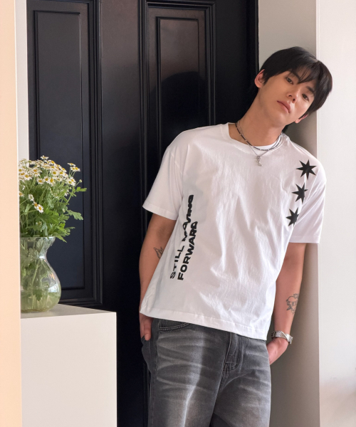 AMOU（アモウ）の「Motion Half T-Shirts White（Tシャツ/カットソー・メンズ・その他・1/2/3）」の5枚目の写真