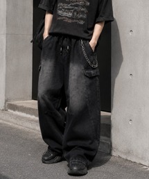 【無造作にキマる、正解シルエット】デニムイージーカーゴパンツ