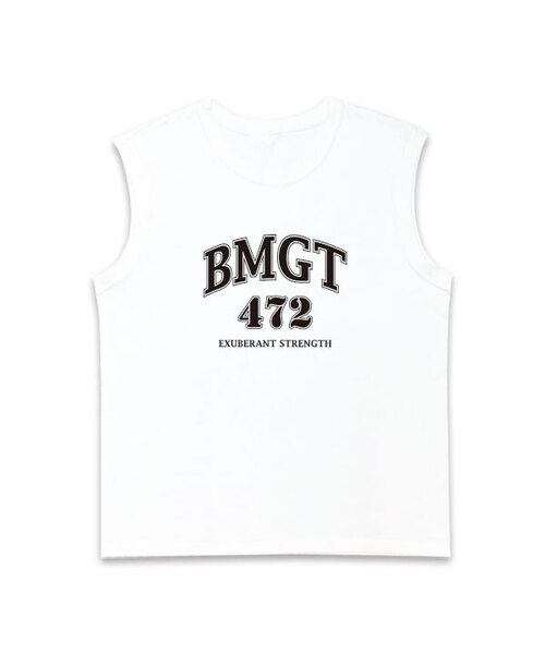 BEMIGHTY（ビーマイティー）の「ビエムナンバー オーバーサイズスリーブレスTシャツ（Tシャツ/カットソー・メンズ・ネイビー/ブラック/ホワイト・LARGE/X-LARGE/XX-LARGE）」の2枚目の写真