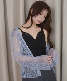 lace design with cups camisole / レースデザインカップツキキャミソール