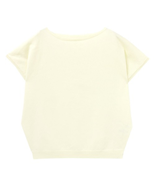 Pierrot(ピエロ)の「【接触冷感/UV/ウォッシャブル】ボートネックフレンチドルマンニット(ニット/セーター・レディース・イエロー/杢グレー/ブラック/アイボリー/ライトブルー・M/L/LL/3L)」の6枚目の写真