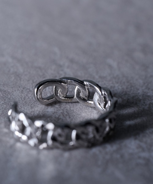 MAISON CLUB(メゾンクラブ)の「【MAISON CLUB】Urban Chain Motif Ring Silver925 KUN(リング・メンズ・シルバー・FREE)」の3枚目の写真