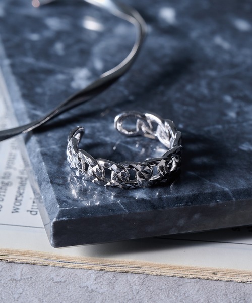MAISON CLUB(メゾンクラブ)の「【MAISON CLUB】Urban Chain Motif Ring Silver925 KUN(リング・メンズ・シルバー・FREE)」の5枚目の写真