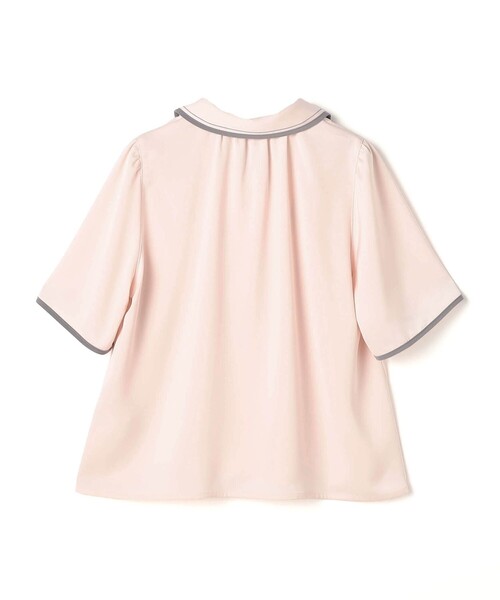 NICOLE CLUB（ニコル　クラブ）の「パイピングカラーブラウス（シャツ/ブラウス・レディース・サックスブルー/オフホワイト/ネイビー/ピンク・M）」の18枚目の写真