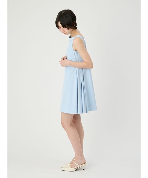 LILY BROWN(リリーブラウン)の「フレアシャツミニワンピース(ワンピース・レディース・ブルー/ドット/ホワイト・F)」の7枚目の写真