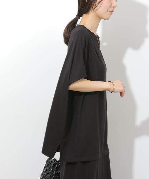 JOURNAL STANDARD relume(ジャーナルスタンダード レリューム)の「バイオウォッシュプルオーバー(Tシャツ/カットソー・レディース・ブラウン/ブラック・FREE)」の18枚目の写真