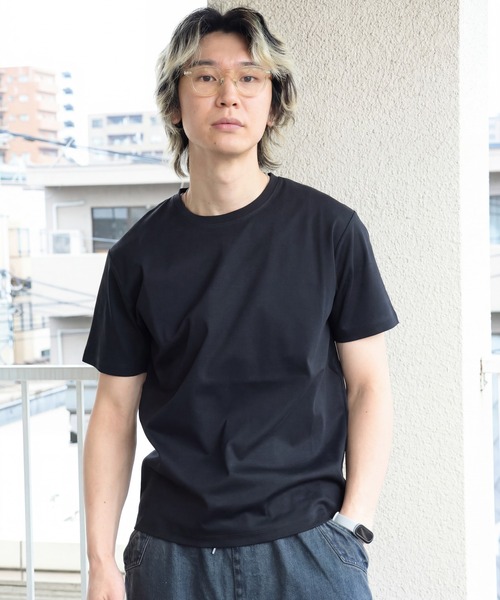 JACKROSE(ジャックローズ)の「JE-ダブルシルケット SSTEE(Tシャツ/カットソー・メンズ・ホワイト/ブラック・XL/L/M)」の2枚目の写真