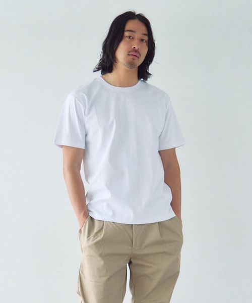 JACKROSE(ジャックローズ)の「JE-ダブルシルケット SSTEE(Tシャツ/カットソー・メンズ・ホワイト/ブラック・XL/L/M)」の4枚目の写真